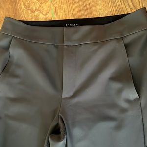 Athleta Stellar Flare Trousers size 12, gray taupe perfect condition